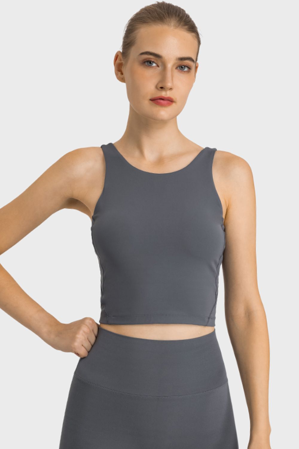 Highly Stretchy Cropped Sports Tank in 5 Amazing Color Choices in Size 4, 6, 8, 10, or 12