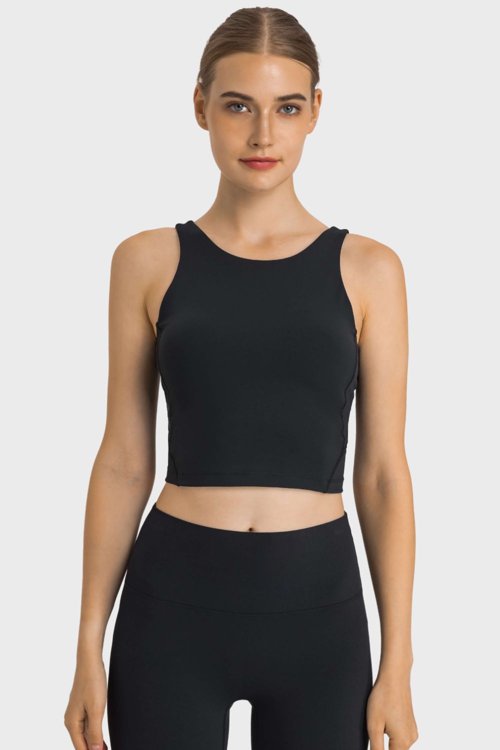 Highly Stretchy Cropped Sports Tank in 5 Amazing Color Choices in Size 4, 6, 8, 10, or 12